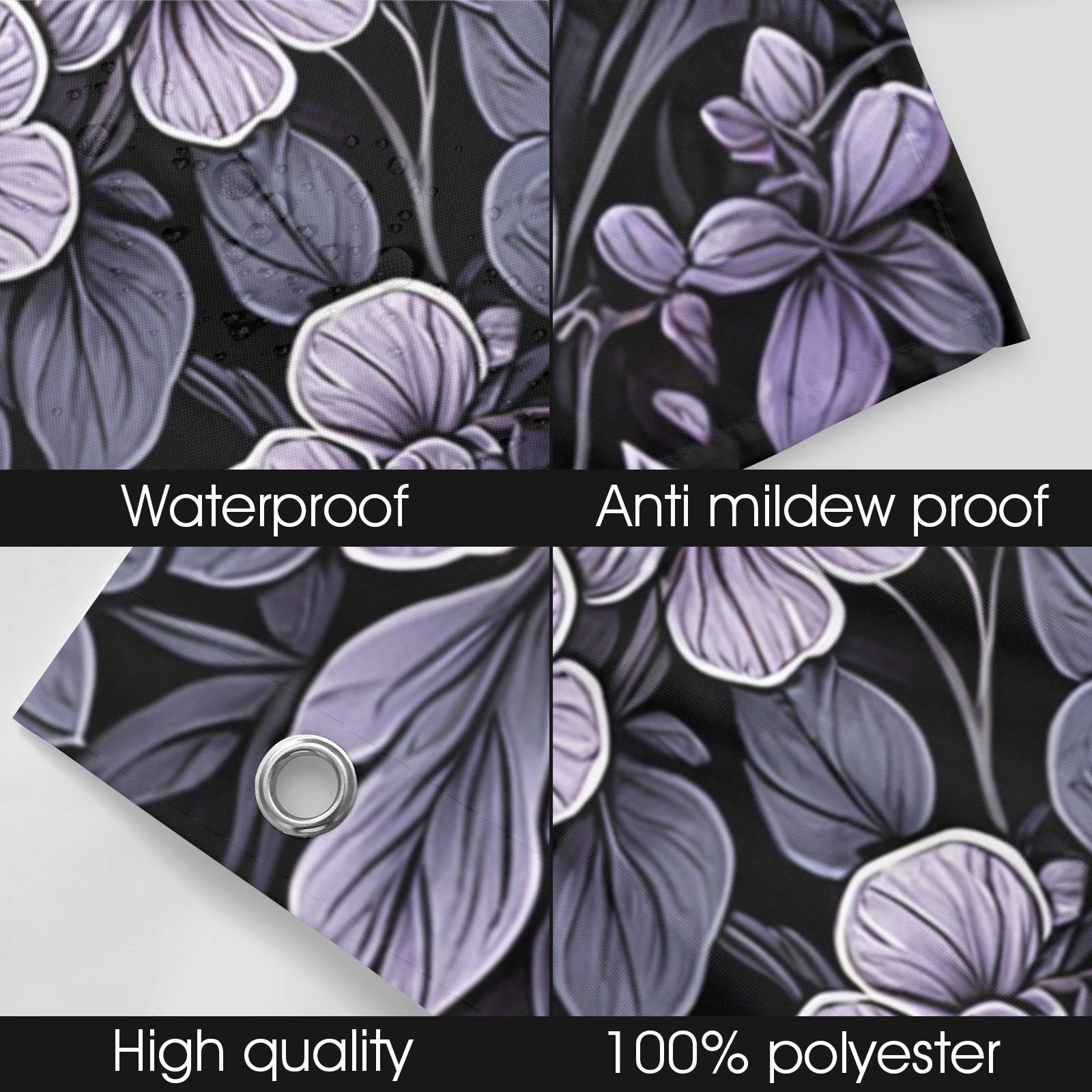 Fabulous Florals 36 Shower Curtain 69"x72"