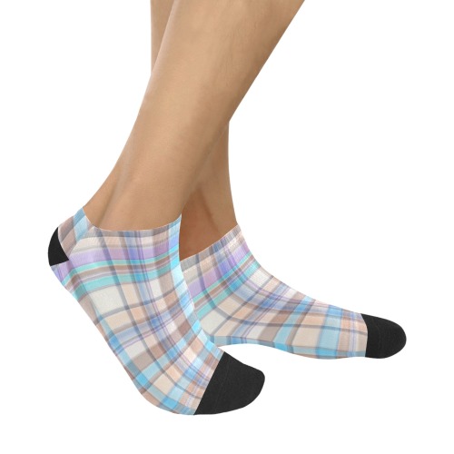 Pastels Plaid Men's Ankle Socks