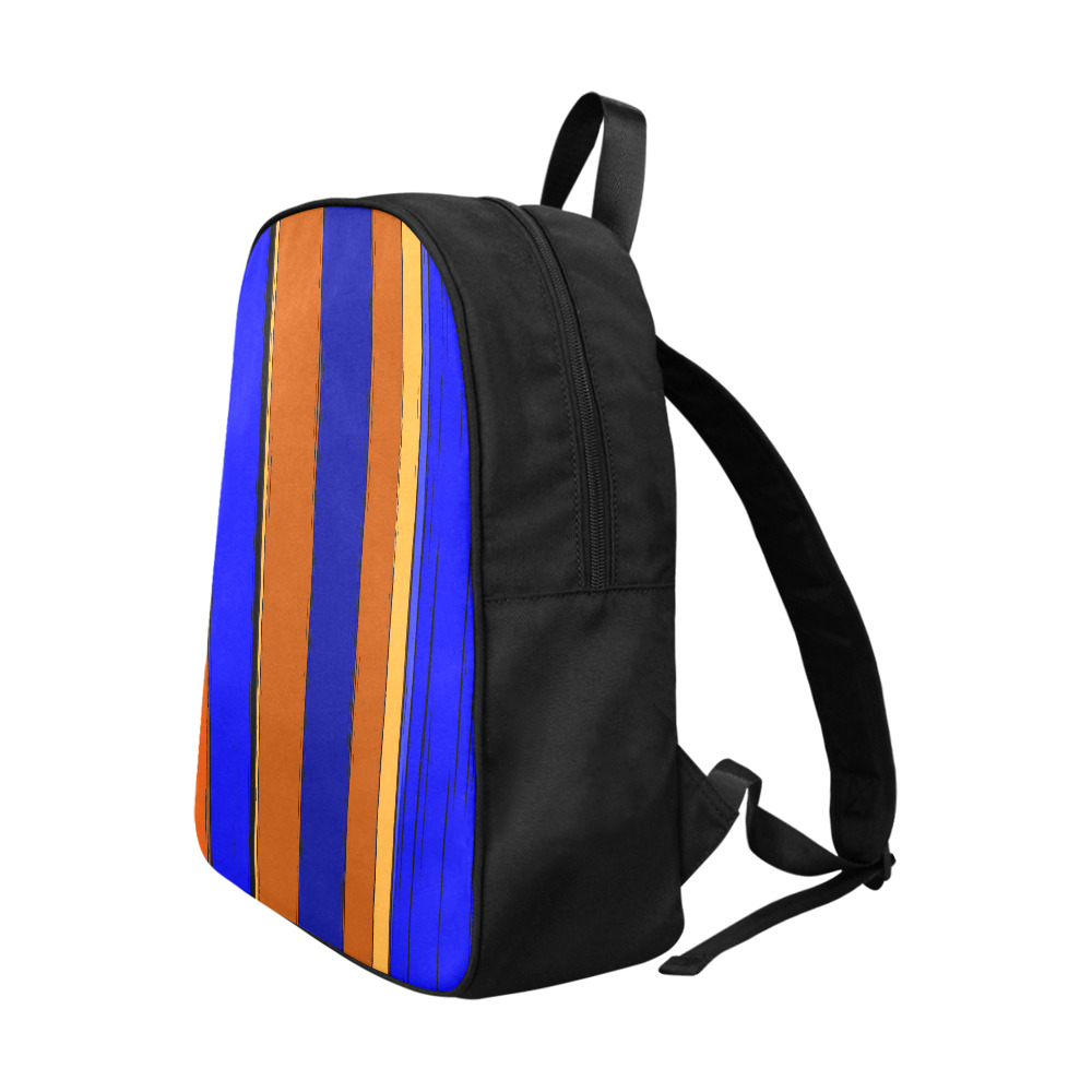 Abstract Blue And Orange 930 Fabric School Backpack (Model 1682) (Large)