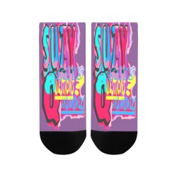 SUZY.Q.LOGO.PURP Women's Ankle Socks