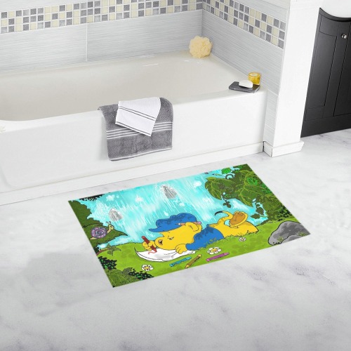 Ferald Drawing By The Waterfall Bath Rug 16''x 28''
