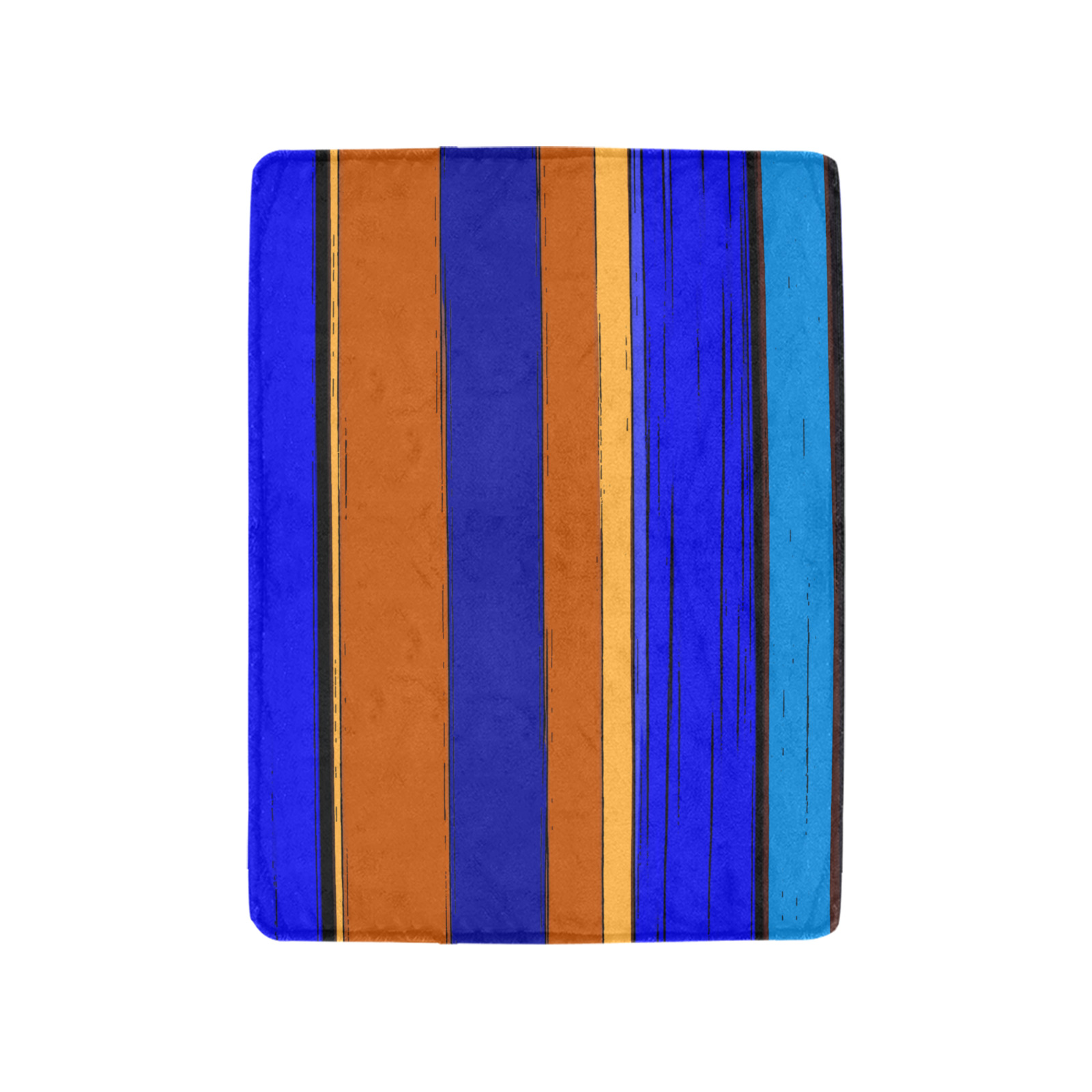 Abstract Blue And Orange 930 Ultra-Soft Micro Fleece Blanket 30"x40" (Thick)