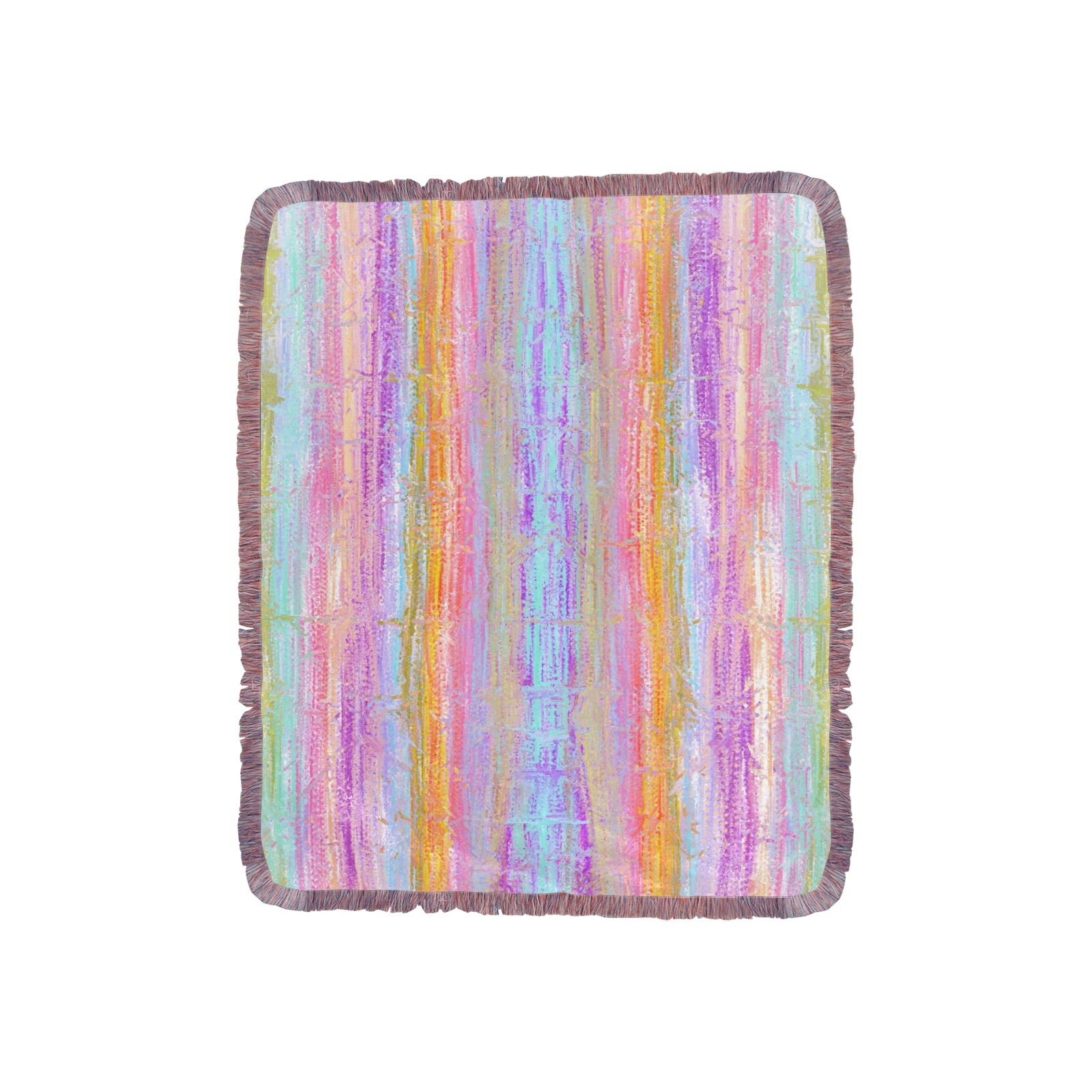 confetti 4 Ultra-Soft Fringe Blanket 40"x50" (Mixed Pink)