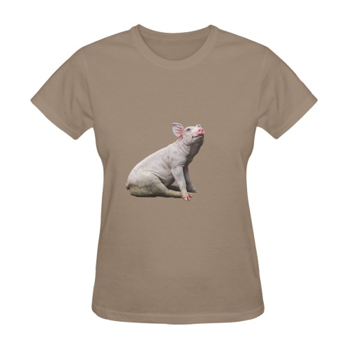 pig Sunny Women's T-shirt (Model T05)