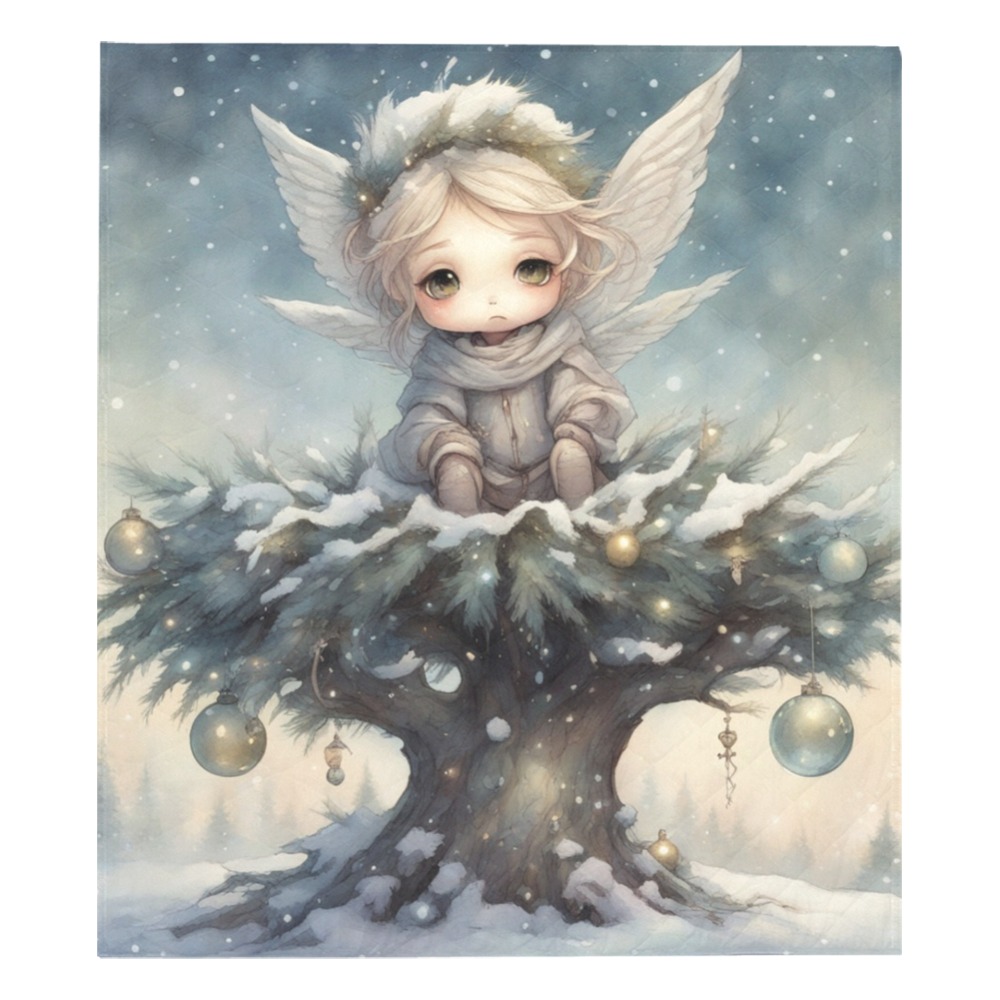 Little Christmas Angel Quilt 70"x80"