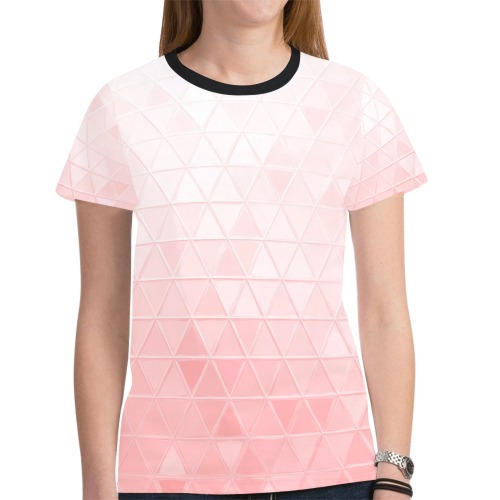 mosaic triangle 30 New All Over Print T-shirt for Women (Model T45)