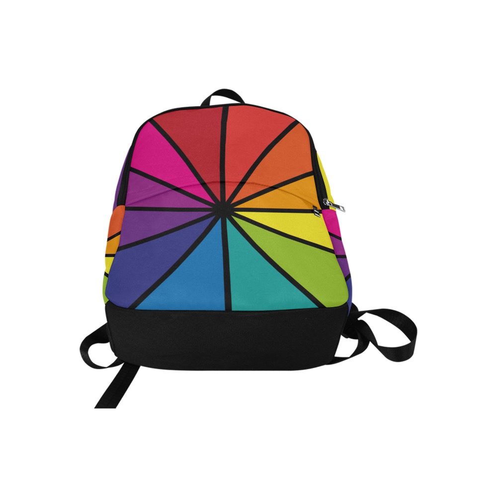 Wheel of Colour Fabric Backpack for Adult (Model 1659)