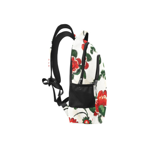 folklore motifs red flowers backpack Multifunctional Backpack (Model 1731)