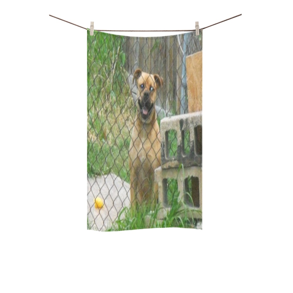 A Smiling Dog Custom Towel 16"x28"