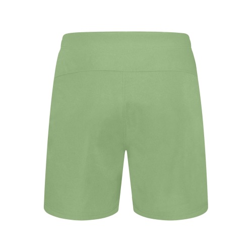 color asparagus Men's Mid-Length Beach Shorts (Model L47)