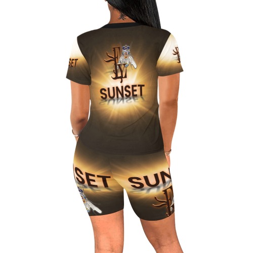 Sunset Collectable Fly Women's Short Yoga Set