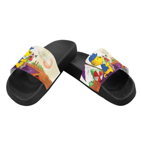 Ferald's Ice Cream Beach Delight Men's Slide Sandals (Model 057)