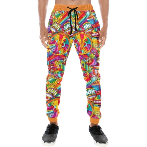 Schlager Love Move 2022 by Nico Bielow Men's All Over Print Sweatpants (Model L11)