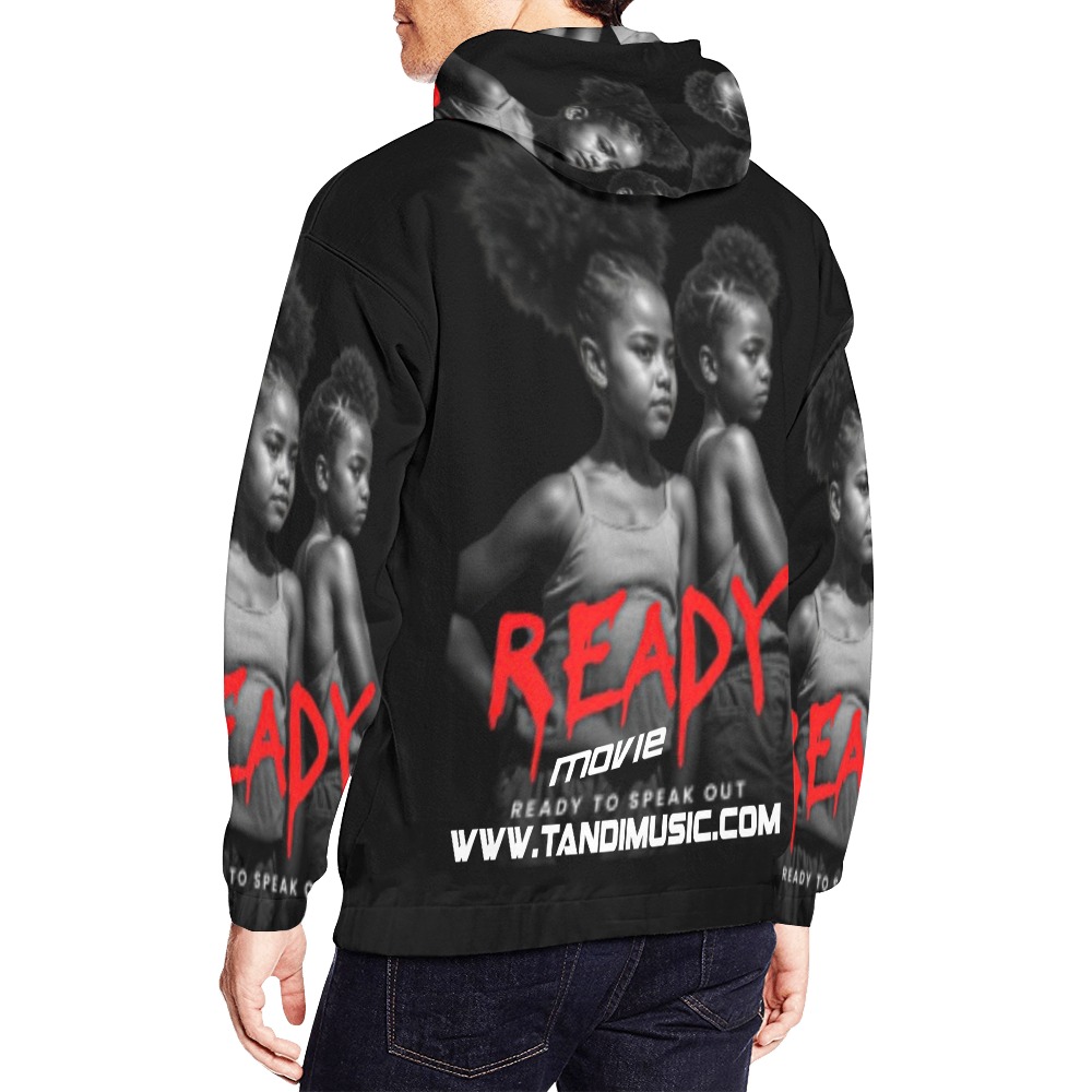 READY Men Hoodie aLL oVER All Over Print Hoodie for Men (USA Size) (Model H13)