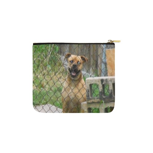 A Smiling Dog Carry-All Pouch 6''x5''