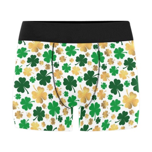 St Patrick's Day - Gold and Green (7) Men's All Over Print Boxer Briefs (Model L10)