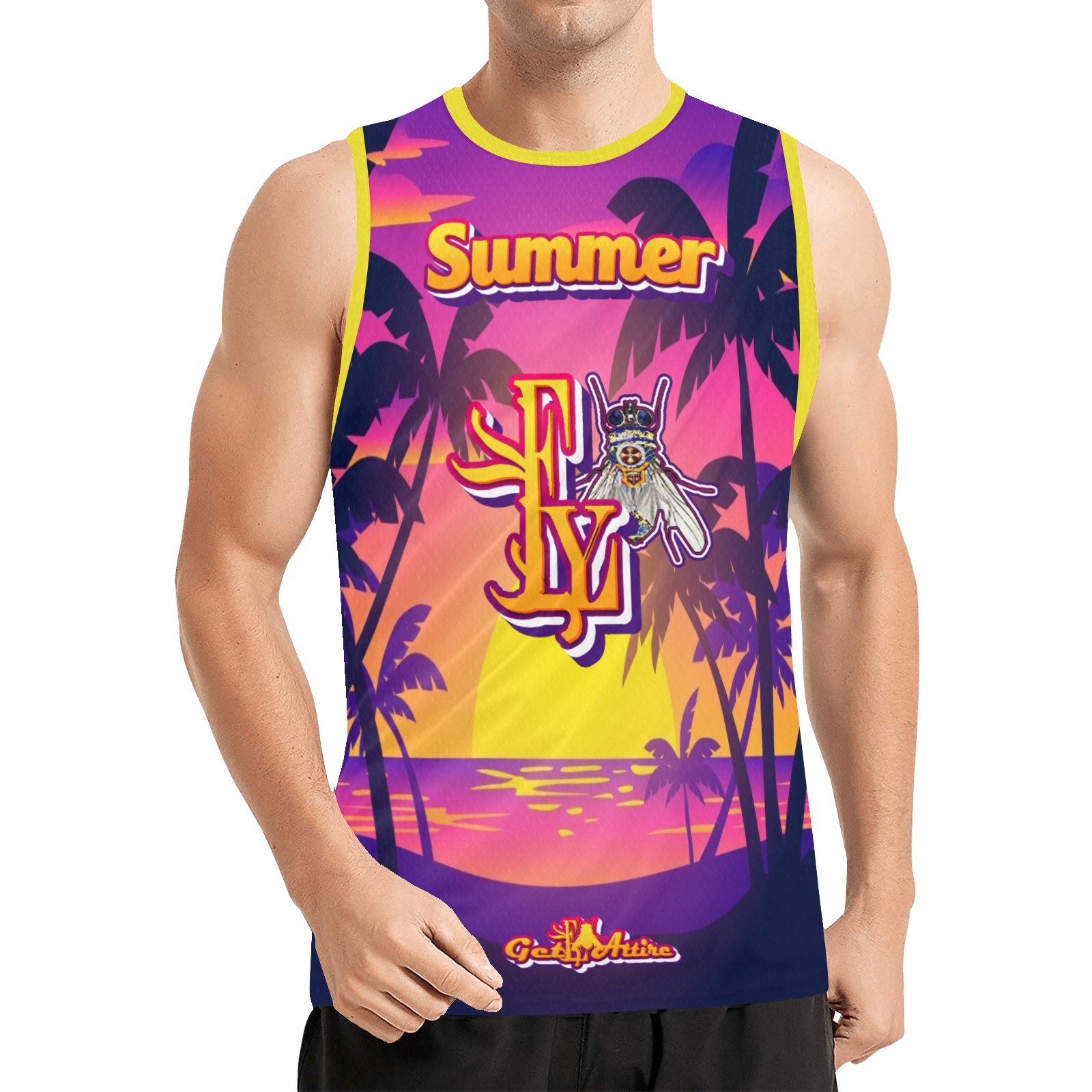 Summer Collectable Fly All Over Print Basketball Jersey