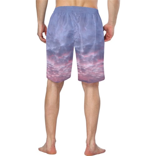 Morning Purple Sunrise Collection Men's Swim Trunk (Model L21)