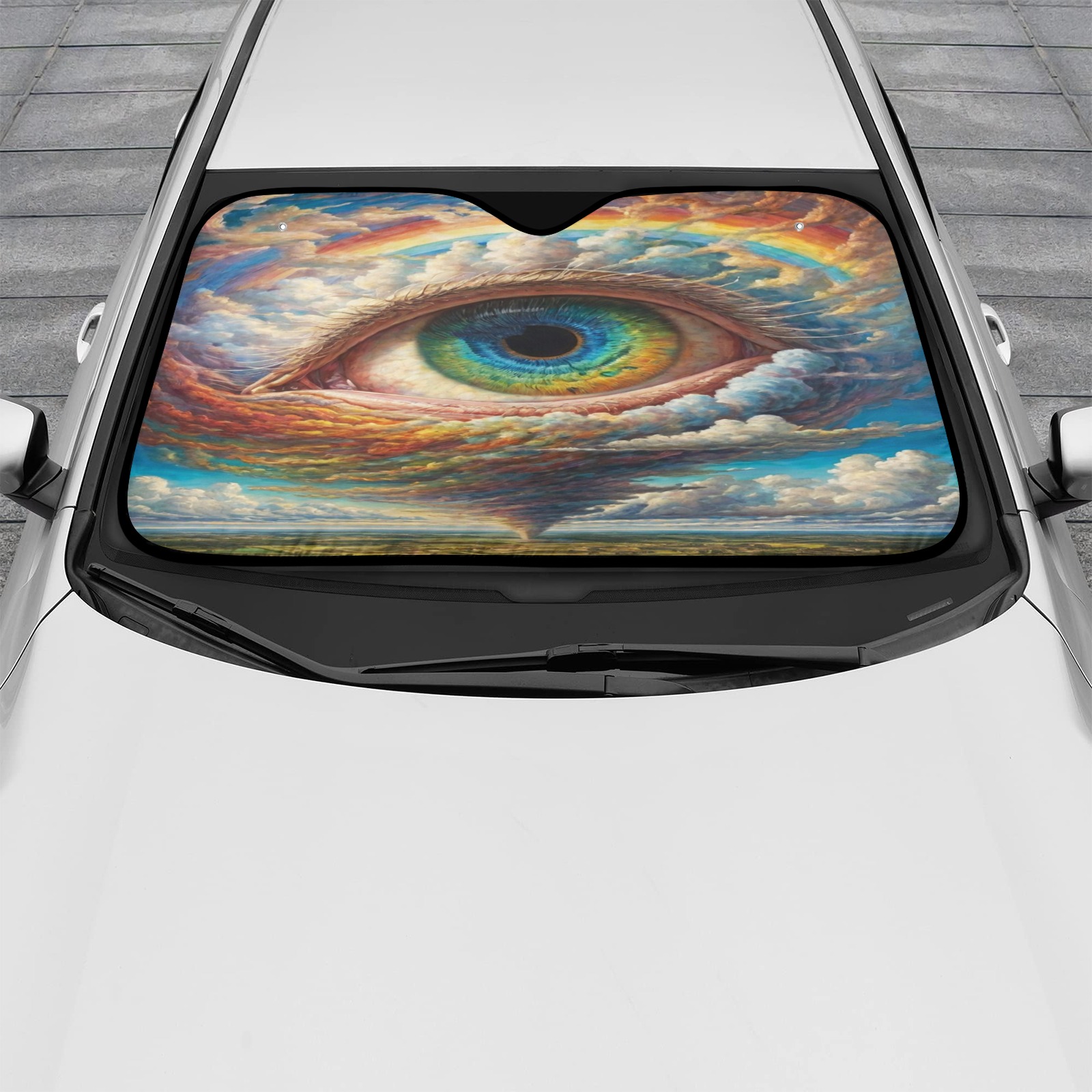 Eye Of The Storm Car Sun Shade 51.6" x 27.6"