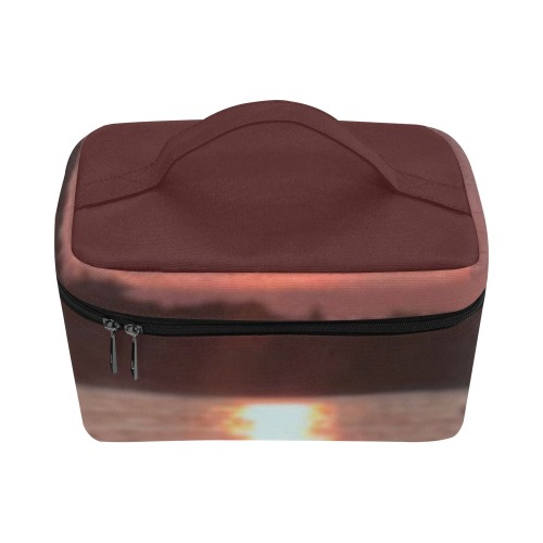 Glazed Sunset Collection Cosmetic Bag/Large (Model 1658)