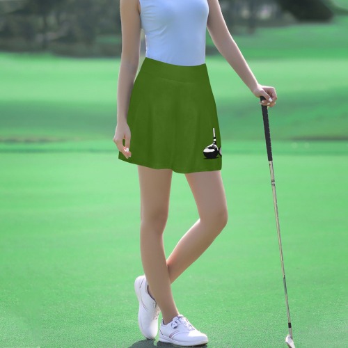 Golf Ball and Club - Green