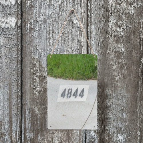 Street Number 4844 Metal Tin Sign 8"x12"