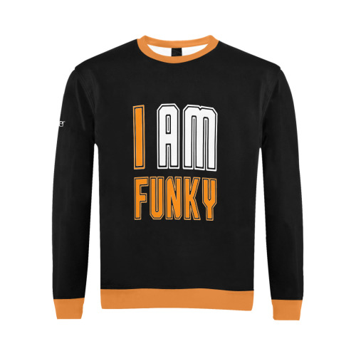 I Am Funky Q96842 | All Over Print Crewneck Sweatshirt for Men (Model H18)