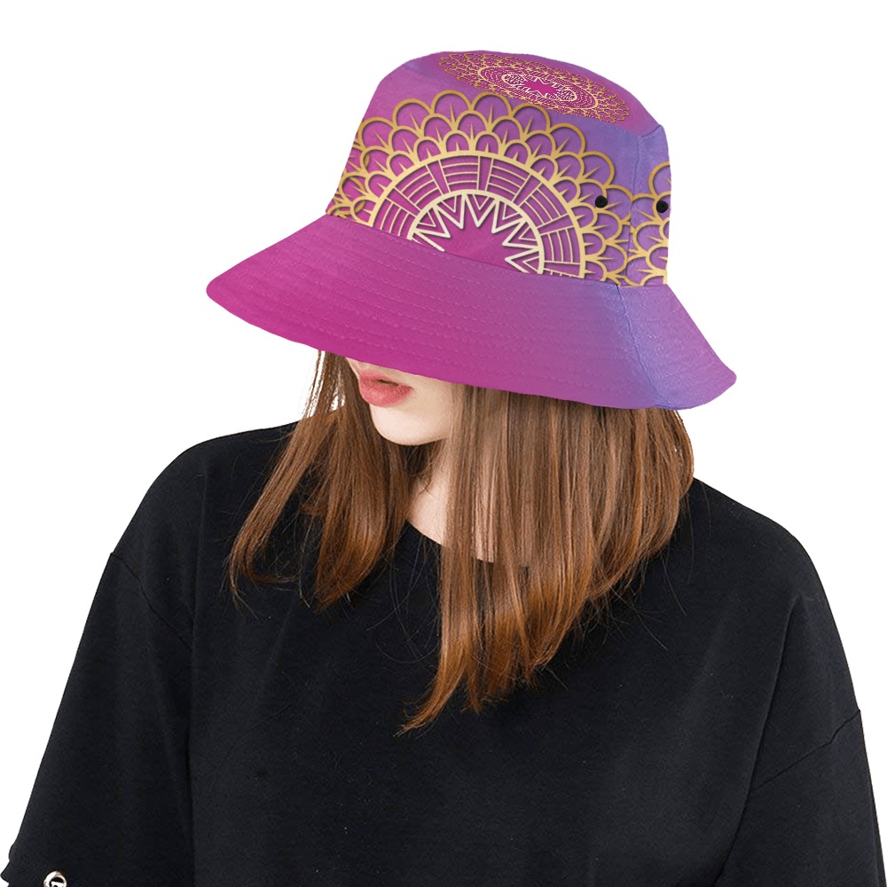 Pink Sorbet Mandala_small All Over Print Bucket Hat