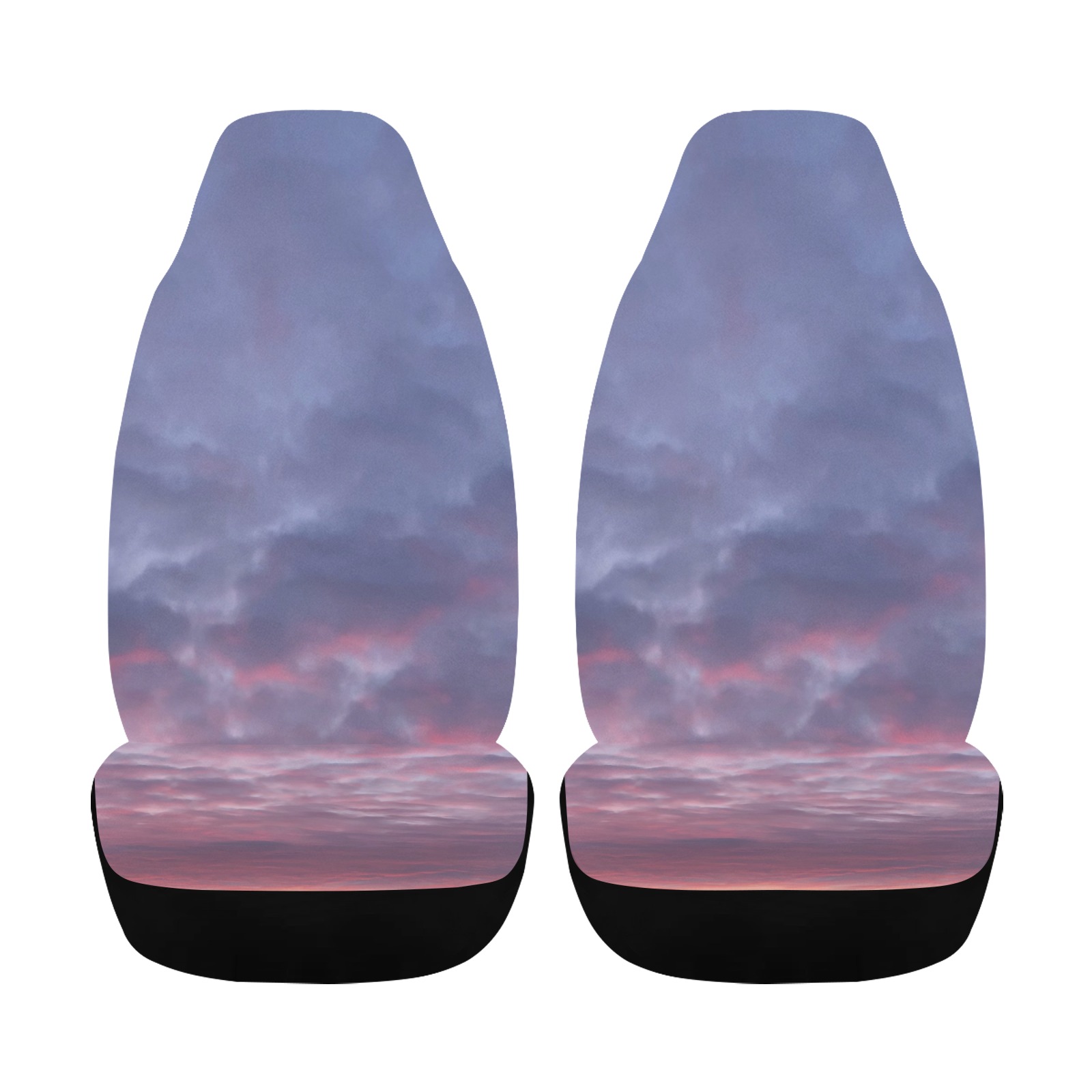 Morning Purple Sunrise Collection Car Seat Cover Airbag Compatible (Set of 2)