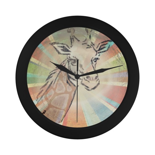 GIRAFFI Circular Plastic Wall clock
