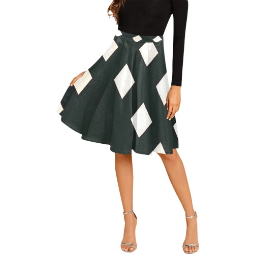 Counter-composition XV by Theo van Doesburg- Melete Pleated Midi Skirt (Model D15)