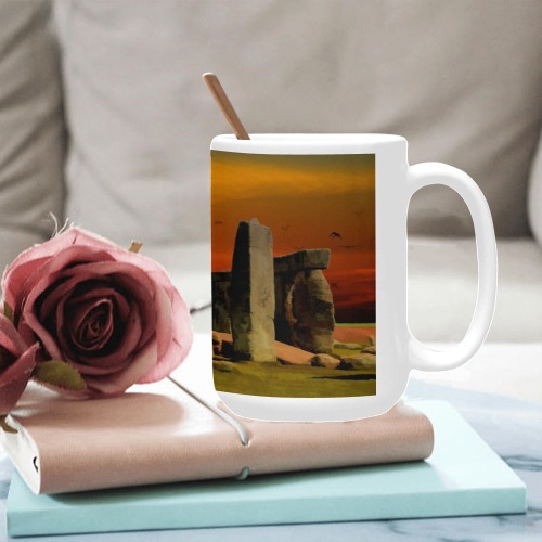 Stonehenge Sunset Custom Ceramic Mug (15OZ)