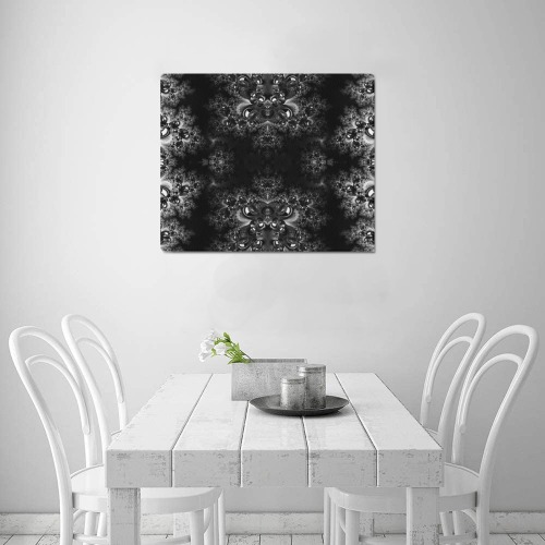 Frost at Midnight Fractal Frame Canvas Print 24"x20"