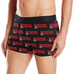 Dungeons & Dragons Logo (Black) Men's Boxer Briefs with Merged Design (Model  L10)