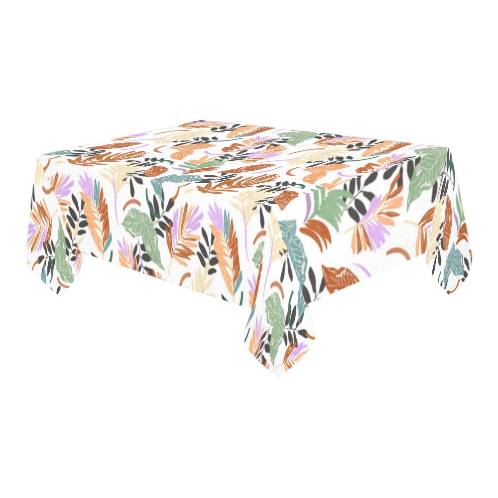ABS Modern colorful jungle Cotton Linen Tablecloth 60" x 90"