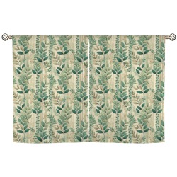 Veridian Vines Window Curtain 28"x40"-Velvet (2-Piece)