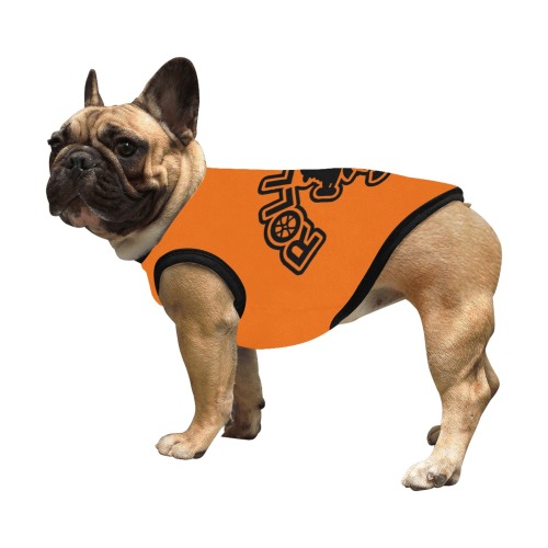 RollinOn3 Orange Doggie Tee All Over Print Pet Tank Top