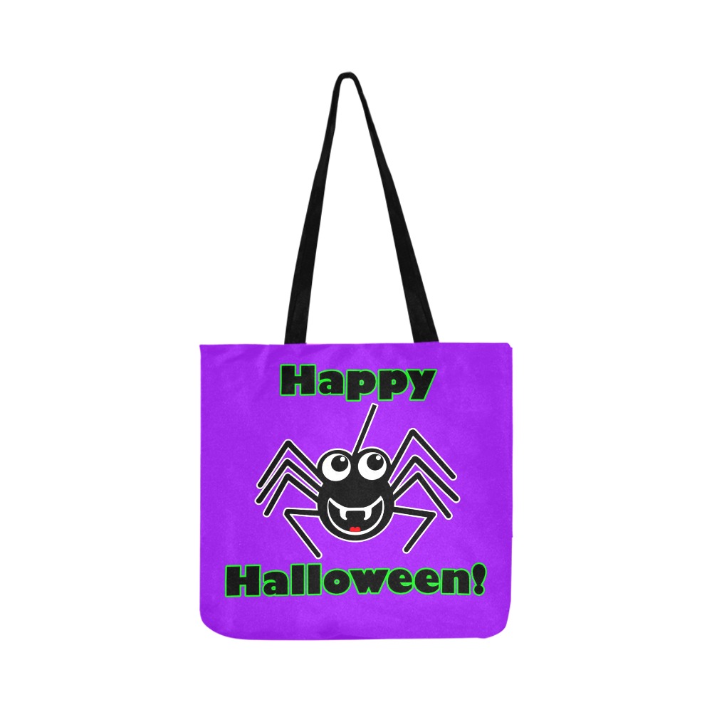 Happy Halloween Spider Reusable Shopping Bag Model 1660 (Two sides)