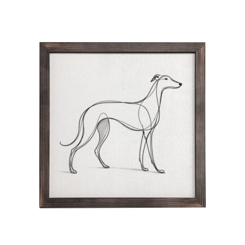 Greyhound Dog Line Drawing