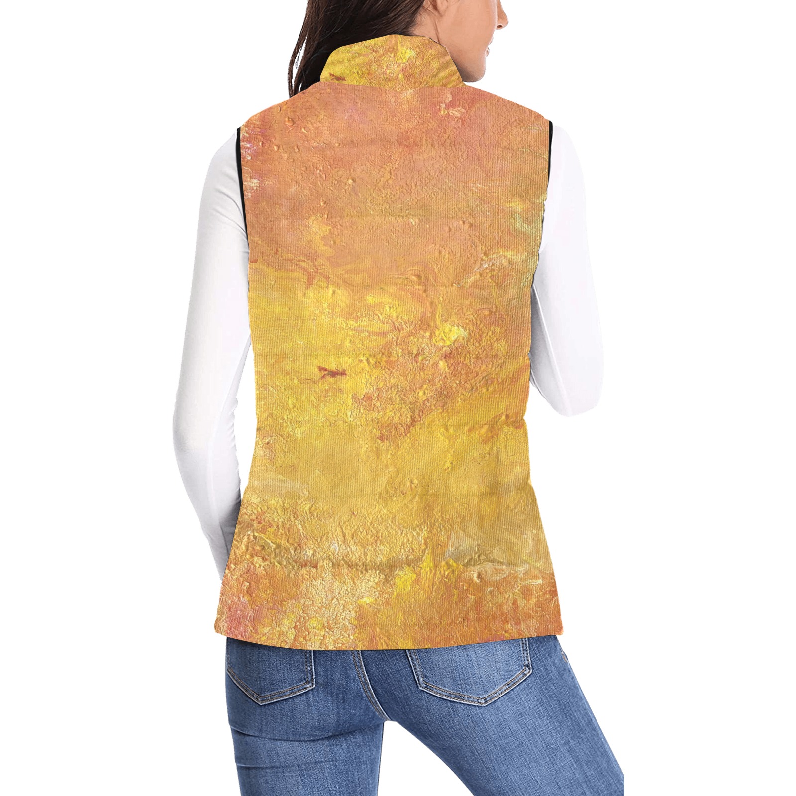 Eternal Sunburst Women's Padded Vest Jacket (Model H44)