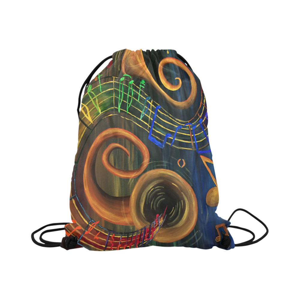 The ART of Music Large Drawstring Bag Model 1604 (Twin Sides)  16.5"(W) * 19.3"(H)