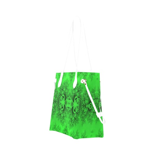 New Spring Forest Growth Frost Fractal Clover Canvas Tote Bag (Model 1661)