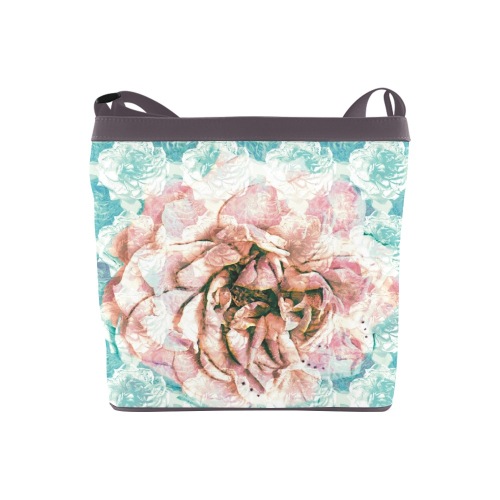 Rose in shabby chic style Crossbody Bags (Model 1613)