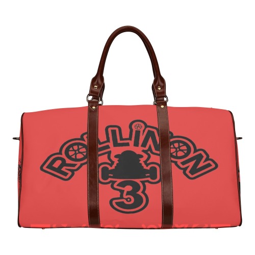 RollinOn3 Red Travel Bag Waterproof Travel Bag/Small (Model 1639)