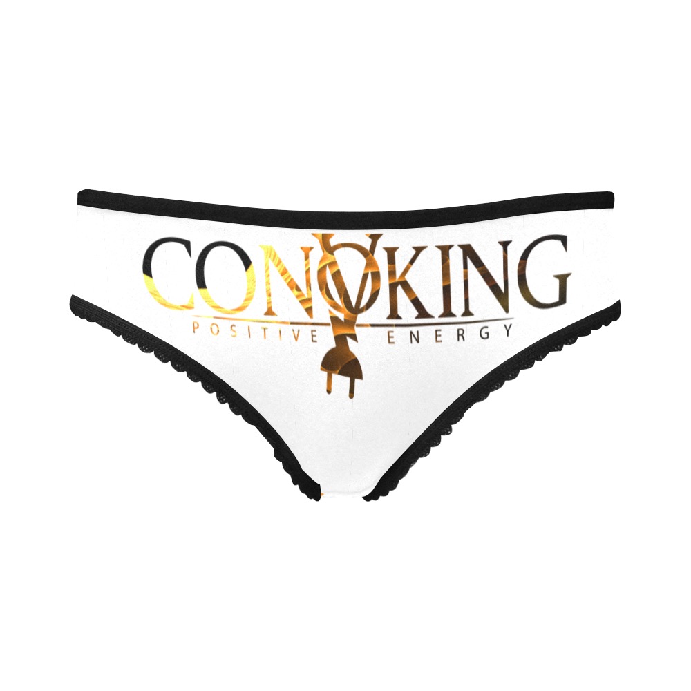 Convoking-Positive-Energy-black-Gold-cricle Women's All Over Print Girl Briefs (Model L14)