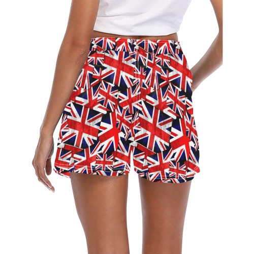 Union Jack British UK Flag Women's Casual Board Shorts (Model L54)
