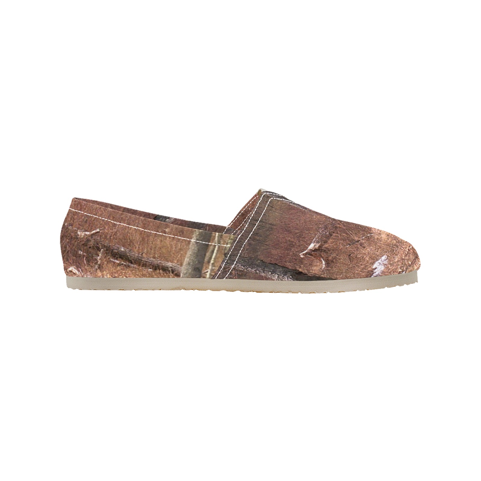 Falling tree in the woods Men's Classic Canvas Slip-On (Model 1206)