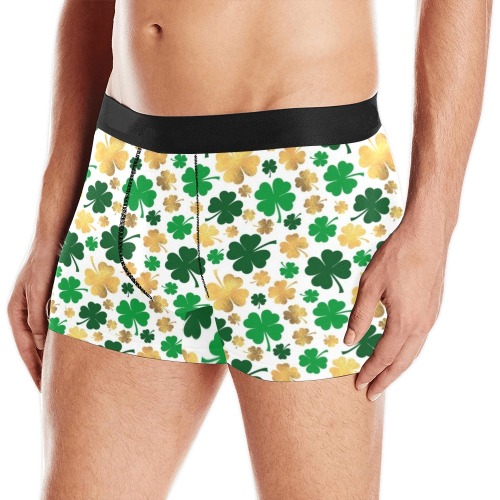 St Patrick's Day - Gold and Green (7) Men's All Over Print Boxer Briefs (Model L10)