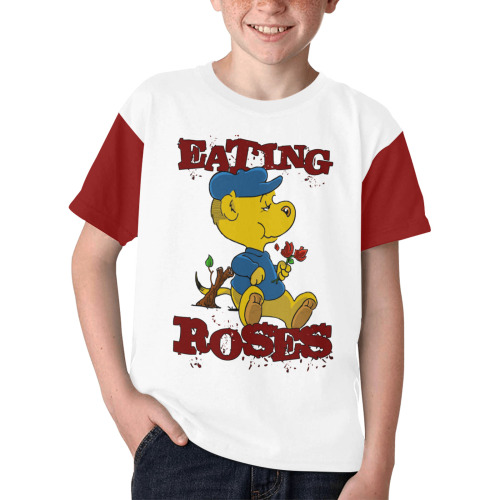 Ferald Eating Roses Kids' All Over Print T-shirt (Model T65)