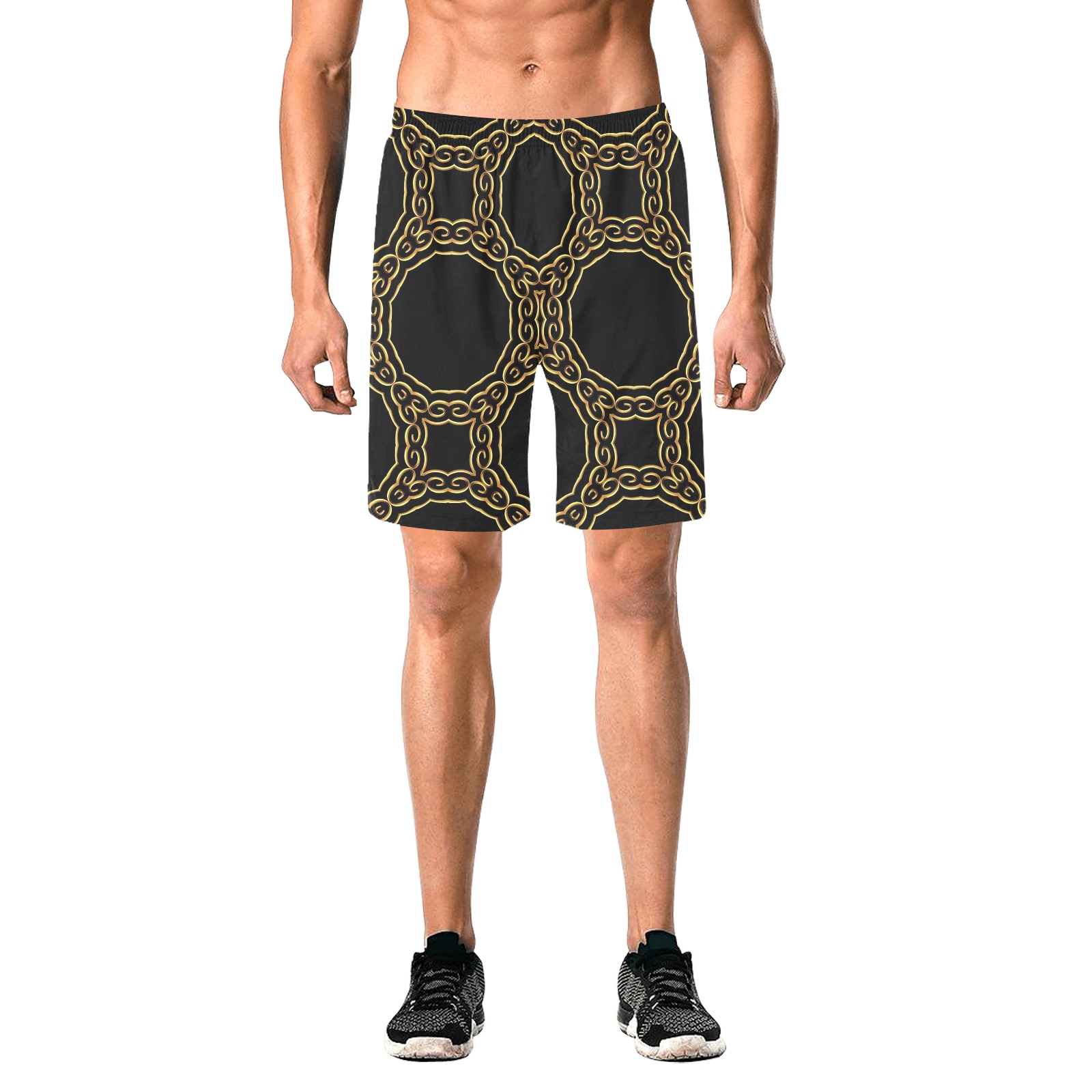 Fractoberry Fractal Pattern 000157MBS Men's All Over Print Elastic Beach Shorts (Model L20)